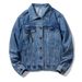 Men's Clothing Retro Style Blue Denim Jacket Men's Tops Spring And Autumn New Loose High End Coat Denim Jacket Men_mkmklike.com