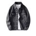 Retro Vintage Denim Jacket Men's Streetwear Oversized Coat Distressed Washed Casual Hip Hop Fashion Loose Fit Spring Fall Blue Black_mkmklike.com