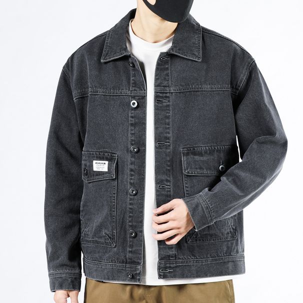 Men's Clothing Denim Jacket All Match Trendy Casual Top Cardigan_mkmklike.com