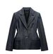 Women’s Clothing Style New Style Temperament Commuting Lapel Waist Slim Suit Denim Three Piece Suit_mkmklike.com