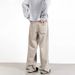Men's Clothing Vintage Washed Cotton Straight Leg Jeans For Men And Women - Relaxed Fit, High Waist, Clean Aesthetic (Beige, S/M/L/XL)_mkmklike.com