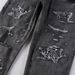American Retro Trendy Men's Clothing Dark Gray Elastic Slim-fitting Small Feet Men's Jeans Men's Long Pants Men's 8903_mkmklike.com