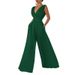 new slim jumpsuit high waist slimming jumpsuit straight wide leg pants for women_mkmklike.com