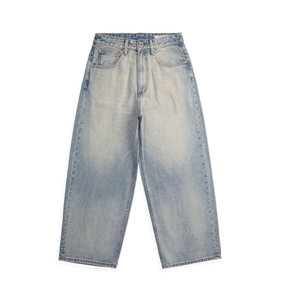 American High Washed Jeans For Men Loose Street Straight Vibe Style Versatile Wide-Leg Long Pants_mkmklike.com