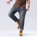 American Classic Jeans Men's 9 Points Spring And Summer New Retro Washed Jeans Men's Casual Fat Jeans 9 Points_mkmklike.com