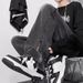American Style Ripped Jeans Men's Summer Vibe Workwear High Street Trendy Brand Side Zipper Split Pants_mkmklike.com