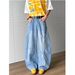 Washed And Worn Curved Knife Jeans For Men, American Hip-Hop High Street Wide Pants, Loose Straight Leg Pants_mkmklike.com