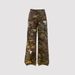 Men's Camo Workwear Jeans - Oversized Military Denim Pants With Distressed Details (Camo, S-XXL)_mkmklike.com