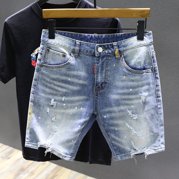 Men's Clothing Men's Style Lightweight Trendy Versatile Shorts Summer Straight Leg Five Point Luxury Pants_mkmklike.com