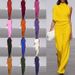 Women's clothing pants solid color one-shoulder pile collar jumpsuit hot selling hot dress pants_mkmklike.com
