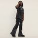 Men's Clothing Stitching Washed Black Flared Jeans High Street Style Cleanfit Pants Hiphop Trousers_mkmklike.com