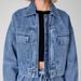 Women's Clothing Workwear Style Denim Jacket High Waist Loose Slim Short Suit _mkmklike.com