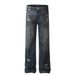 Men's Clothing Retro 2025 Autumn And Winter Trendy Hole Style High End Design Men's Loose Straight Jeans_mkmklike.com