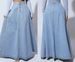 Design Sense Single Button Denim Skirt Women Retro Stylish Big Swing A-line Skirt_mkmklike.com