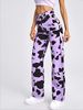 Women's High Waist Casual Pants Loose Straight Leg Jeans Fashion Personalized Print Style European American 2021_mkmklike.com