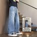 Men's Clothing Spring New American High Street Style Paint Splatter Denim Jeans Men's Straight Leg Pants_mkmklike.com