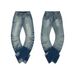 Men's Clothing Cracked Washed 3D Whisker Curved Blade Stretch Jeans For Men - Vintage High Elasticity Relaxed Fit Straight Leg Denim Pants_mkmklike.com