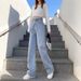 Fleece-Lined Thickened Wide-Leg Jeans 2024 Autumn Winter New Casual Loose High-Waisted Slimming Straight-Leg Long Pants_mkmklike.com