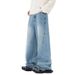 Men’s Vintage Wide-Leg Jeans – High Street Distressed Denim With Raw Hem (Sizes XS-2XL)_mkmklike.com
