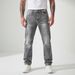 Men's Slim Fit Straight Leg Trousers Snowflake Pattern American Retro CleanFit High Street Style for Commuting_mkmklike.com