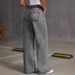 Women's Clothing Embroidered Jeans Sweet And Spicy Style High Waist Straight Pants Loose Trousers_mkmklike.com
