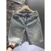Men's Quick-Dry Ice Silk Shorts - Summer Casual Sports Shorts With Stylish Print, Beach Shorts For Men (Blue/Black, S-3xl)_mkmklike.com