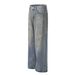 Men's Clothing Retro Jeans New Summer Style Washed Old Ink Printing Graffiti Loose Wide Leg Pants Trousers_mkmklike.com