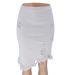Medium Skirt Women's Summer New Internet Celebrity Hip-wrapped Fringed Denim Skirt_mkmklike.com