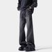 Men's Stretch Denim Pants – Tall & Slim Fit Washed Jeans For Teenagers (S-3XL, Mid-Rise Straight Leg)_mkmklike.com