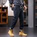 Large Size Men's Clothing Autumn And Winter New Jeans Men's Warm Towel Bottom Jeans Men's Elastic Waist Drawstring Straight Pants Men_mkmklike.com