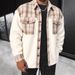 2025 Foreign Trade Cross-Border European And American Men's Plaid Plush Patchwork Street Jacket For Men_mkmklike.com