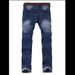 Men's Slim Fit Pants, Jeans, Elastic Retro Washed, Slimming And Lightweight Business Pants, Versatile And Simple Pants For All Seasons_mkmklike.com