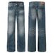 Men's Clothing neutral washed blue design high end men's straight slim jeans_mkmklike.com