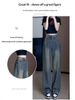 Vintage Straight-Leg Jeans Women, Autumn And Winter New High-Waisted Loose Wide-Leg For Slightly Chubby Pear-Shaped_mkmklike.com