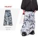 Men's Clothing Wide Leg Loose Trousers, Jeans Snow Camouflage Jeans_mkmklike.com