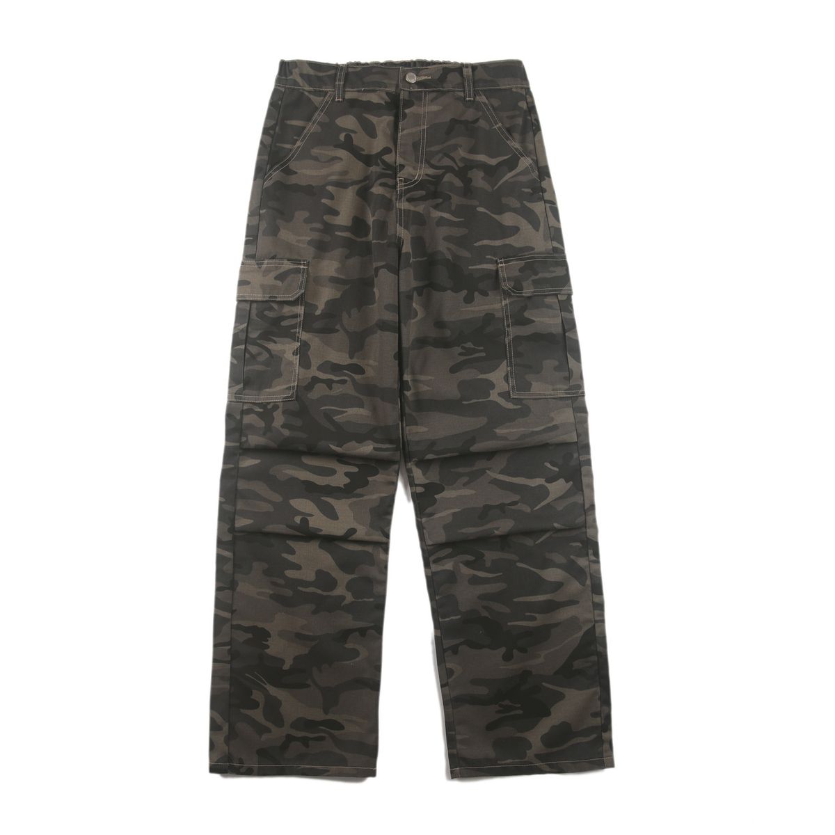 LKTM Men's Camouflage Cargo Pants Trendy Retro Straight Leg Wide Leg Floor Length Trousers For Men And Women_mkmklike.com