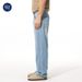 Men's Clothing Lightweight Tencel Lyocell Cool Stretch Washed Jeans - Loose Straight Leg Pants With Japanese Style (Light Blue)_mkmklike.com