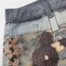 Men's Faux Two Piece Digital Print Denim Shorts Hip Hop Trend Loose Straight Leg mid Waist Black Blue Cotton Machine Washable_mkmklike.com