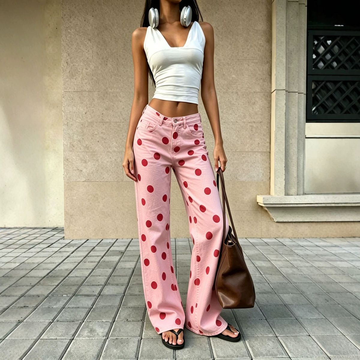 Xiyin's Popular Product From The Source Manufacturer: Cross-border E-commerce In-stock Polka Dot Extra-long Floor-length_mkmklike.com