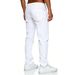 Men's White Denim Jeans Loose Straight Leg Simple And Stylish for Everyday Wear_mkmklike.com