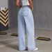 Women's Clothing Light Wash Wide Leg Jeans – Loose Fit & Comfortable Everyday Style"_mkmklike.com