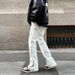 Men's Clothing High Street Vibe Style Zipper Slit Casual Pants Men Ins Trendy Brand Loose Straight Workwear Flared Trousers_mkmklike.com