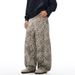 American Style Leopard Print Scimitar Denim Men's Trendy Punk Oversized Loose Fit Wide Leg Floor-Length Pants_mkmklike.com