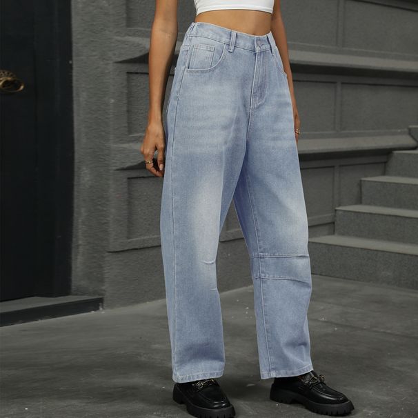Wish European And American Cross-border Foreign Trade Women's Clothing Independent Site New Washed Loose Harem_mkmklike.com
