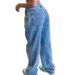 Women's High Waist Straight Leg Jeans Casual Loose Fit Autumn New Style Denim Clothing_mkmklike.com