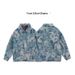 Loom European And American Style Retro Oil Painting Floral Full Print Denim Men's Cool Loose Casual Youth Workwear Jacket_mkmklike.com
