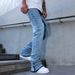 Men's Clothing Jeans 2026 American Spring/Summer Style Whiskered Loose Flare Wide Leg Straight Leg Jeans_mkmklike.com