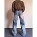 Men's Washed Denim Jeans Trendy Versatile Loose Straight Leg Wide Leg High Street American Casual Trousers for Spring Autumn_mkmklike.com