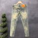 Ink Splash Distresse Nine-point Jeans For Men Slim Fit Skinny Stretch Rippe Patche Cool Street Style Personality_mkmklike.com