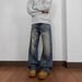 Vintage Washed Denim Jeans – Relaxed Straight-Leg Cleanfit Style For Men & Women_mkmklike.com